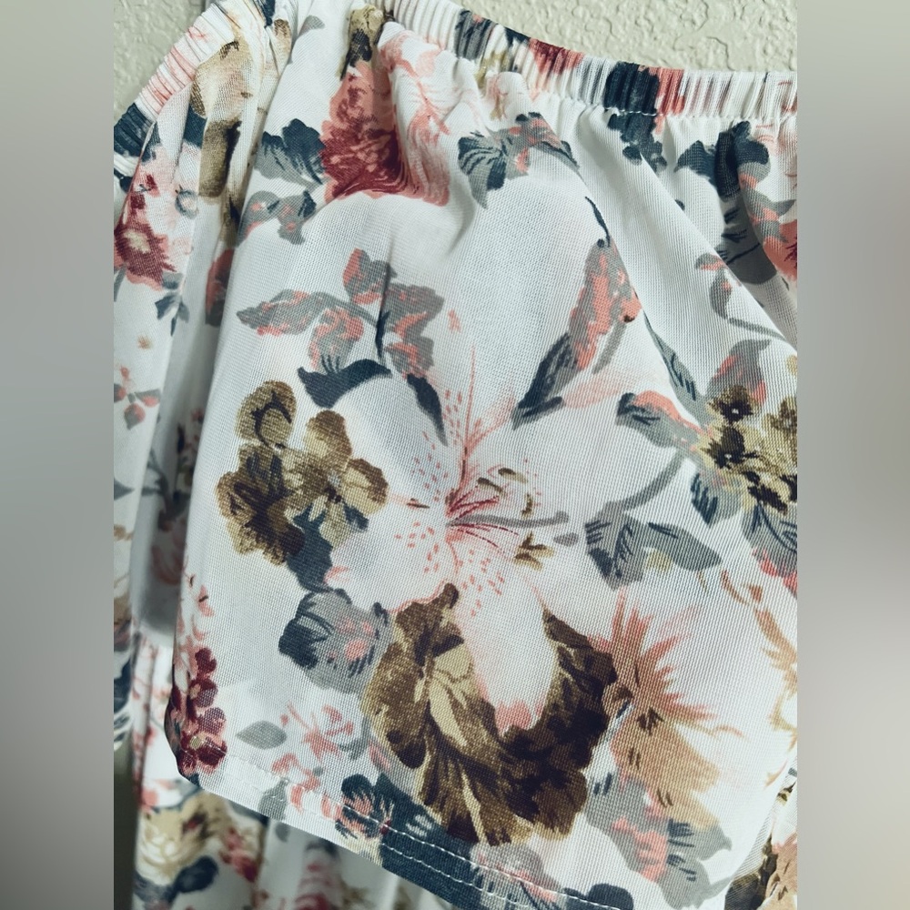 Maternity 3 way dress! Floral Off-Shoulder Maxi Dress - Picture 7 of 8